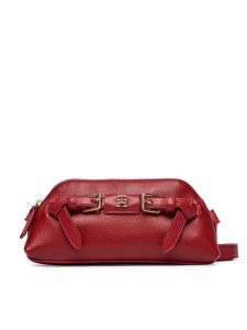 Tommy Hilfiger Torebka Th Buckle AW0AW19511 Czerwony. Czerwone listonoszki TOMMY HILFIGER, bez wzorów, ze skóry, bez dodatków. Za 409,99 zł.