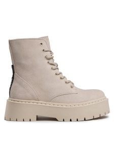 Steve Madden Trapery Skylar SM11001184-03002-846 Beżowy. Brązowe buty zimowe Steve Madden, ze skóry, bez obcasa, bez zapięcia. Za 509,99 zł.