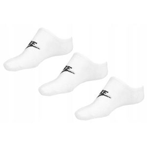 Skarpety Nike NK Nsw Everyday Essentials NS, 3 pary, niskie, białe. Białe skarpetki Nike, bez wzorów, z poliesteru. Za 76,99 zł.