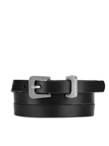 Gino Rossi Pasek Damski BLYL24003-3 SVL Czarny. Czarne paski Gino Rossi, bez wzorów, ze skóry. Za 99,99 zł.