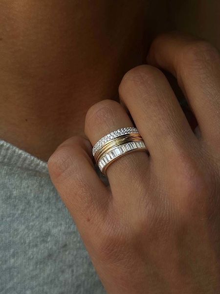 Les Petites Précieuses Pozłacany pierścionek z cyrkoniami rozmiar: 50. Żółte pierścionki Les Petites Précieuses, z cyrkonią, pozłacane. Za 217,99 zł.