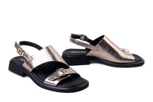 BOCCATO G058 1019 bakir, sandały damskie. Żółte sandały Boccato, bez wzorów, z gumy, bez obcasa, na obcasie, bez zapięcia. Za 267,67 zł.