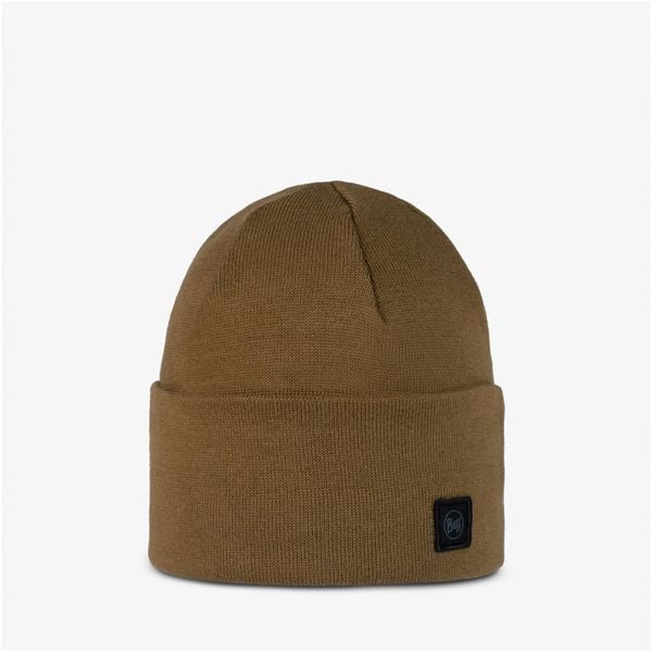 Czapka BUFF KNITTED BEANIE NIELS. Brązowe czapki Buff, bez wzorów, sportowe. W wyprzedaży za 118,05 zł.