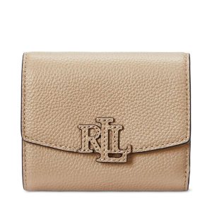 Portfel LAUREN RALPH LAUREN. Brązowe portfele Lauren Ralph Lauren, bez wzorów. Za 436,99 zł.