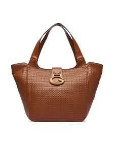 Guess Torebka Camden HWWW93 08240 Brązowy. Brązowe shopper bag Guess, z aplikacjami, ze skóry, bez dodatków. Za 714,99 zł.