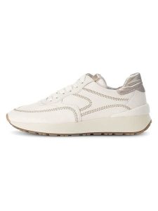 Gabor Skórzane sneakersy w kolorze kremowym rozmiar: 38,5. Brązowe trampki Gabor, bez wzorów, bez zapięcia. Za 237,73 zł.
