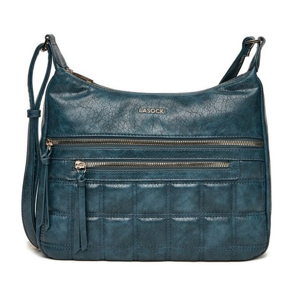 Torebka Lasocki. Niebieskie listonoszki Lasocki, bez wzorów, bez dodatków. Za 169,99 zł.