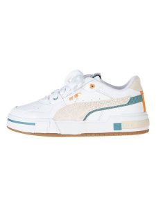 Puma Skórzane sneakersy "Pro Glitch Mix Jr" w kolorze białym rozmiar: 36. Białe trampki Puma, bez wzorów, bez zapięcia. Za 149,31 zł.
