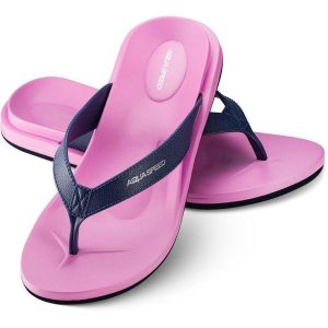 Klapki basenowe damskie Aqua Speed Solea. Czerwone klapki Aqua-Speed, bez wzorów, bez obcasa. Za 61,90 zł.