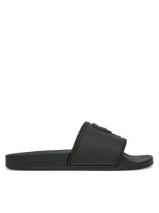 KARL LAGERFELD Klapki Kondo 2.0 KL80919M Czarny. Czarne klapki KARL LAGERFELD, bez wzorów, z tworzywa sztucznego, bez obcasa. Za 259,99 zł.