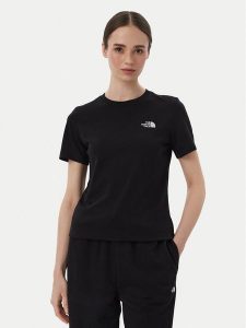 The North Face T-Shirt Evolution Simple Dome Slm NF0A8FX7 Czarny Regular Fit. Czarne t-shirty The North Face, s, bez wzorów, z bawełny, bez kołnierzyka, bez ramiączek. Za 119,99 zł.