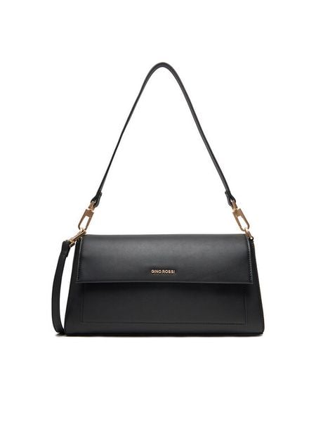 Gino Rossi Torebka C-ELINE-LDA8080 Czarny. Czarne torebki klasyczne Gino Rossi, bez wzorów, z materiału, bez dodatków. Za 279,99 zł.