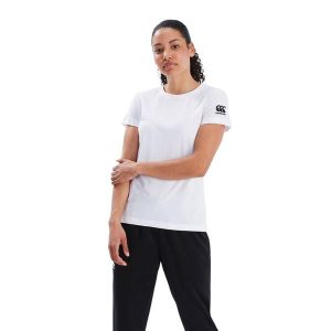 Koszulka damska Canterbury Club Uni. Białe bluzki CANTERBURY, bez wzorów, sportowe, bez kołnierzyka, bez ramiączek. Za 218,00 zł.