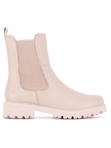 Remonte Botki D8694-60 Beżowy. Brązowe botki Remonte, bez wzorów, ze skóry, bez obcasa, na płaskiej podeszwie, bez zapięcia. Za 314,99 zł.