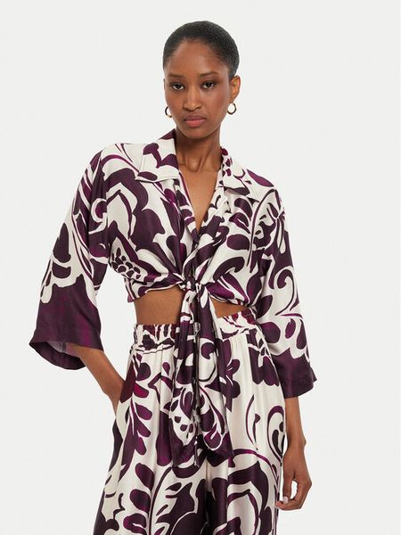 ViCOLO Koszula TB2930 Fioletowy Relaxed Fit. Fioletowe koszule ViCOLO, m, bez wzorów, z wiskozy, bez kołnierzyka, bez ramiączek. Za 309,99 zł.