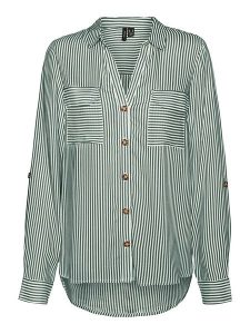 Vero Moda Koszula w kolorze zielonym rozmiar: XL. Zielone koszule Vero Moda, s, bez wzorów, z wiskozy, bez kołnierzyka, bez ramiączek. Za 65,85 zł.