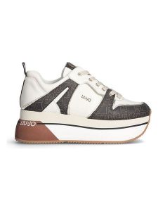 Liu Jo Sneakersy w kolorze biało-brązowym rozmiar: 39. Białe trampki Liu Jo, bez wzorów, z materiału, bez zapięcia. Za 483,17 zł.