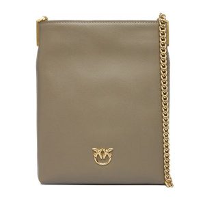 Torebka PINKO. Szare torebki wieczorowe Pinko, bez wzorów, bez dodatków. Za 679,99 zł.