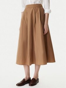 Marella Spódnica trapezowa Diva 2615101031 Brązowy Regular Fit. Brązowe spódnice Marella, bez wzorów, z syntetyku. Za 334,99 zł.