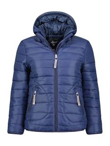 Geographical Norway Kurtka pikowana "Cherrine" w kolorze granatowym rozmiar: XXL. Niebieskie kurtki Geographical Norway, xxl, z aplikacjami, bez kaptura. Za 105,38 zł.