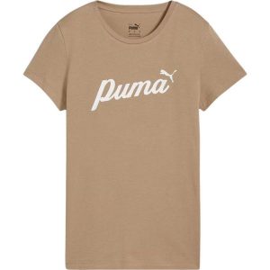 Koszulka sportowa damska Puma ESS Script. Białe koszulki sportowe Puma, bez wzorów, bez ramiączek. Za 85,00 zł.
