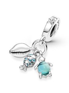 Pandora Srebrna zawieszka rozmiar: onesize. Szare zawieszki Pandora, z kryształem, srebrne. Za 242,45 zł.