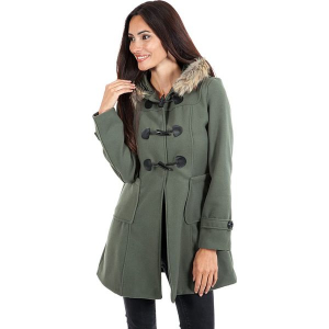 Płaszcz w kolorze khaki. Brązowe płaszcze marki Winter Time, ze skóry. W wyprzedaży za 227,95 zł.