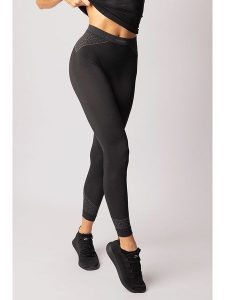 Spaio Legginsy sportowe "Breeze" w kolorze antracytowo-czarnym rozmiar: M. Czarne legginsy Spaio, m, bez wzorów, outdoorowe. Za 117,99 zł.