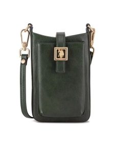 U.S. Polo Assn. Torebka BIUXT8504WVP Zielony. Zielone listonoszki U.S. Polo Assn., bez wzorów, bez dodatków. Za 269,99 zł.