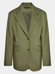 Gina Tricot Marynarka 19703 Khaki Oversize. Brązowe marynarki i żakiety Gina Tricot, s, bez wzorów, z syntetyku. Za 279,99 zł.