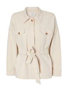 TATUUM Kurtka przejściowa "Lagos" w kolorze kremowym rozmiar: 42. Brązowe kurtki Tatuum, bez wzorów, z bawełny, bez kaptura. Za 286,84 zł.