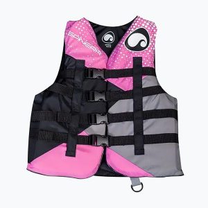 Kamizelka asekuracyjna damska SPINERA Deluxe Woman Nylon 50N. Czarne kamizelki SPINERA, s, bez wzorów, z nylonu, bez kołnierzyka, bez ramiączek, bez kaptura. Za 249,99 zł.