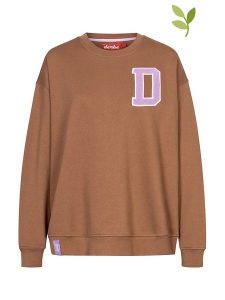 Derbe Bluza w kolorze brązowym rozmiar: L/XL. Brązowe bluzy Derbe, l, z aplikacjami, z bawełny, bez kaptura. Za 136,13 zł.