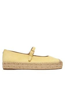 LAUREN RALPH LAUREN Espadryle 802P06401005 Żółty. Żółte espadryle Lauren Ralph Lauren, bez wzorów, ze skóry, bez obcasa. Za 689,99 zł.