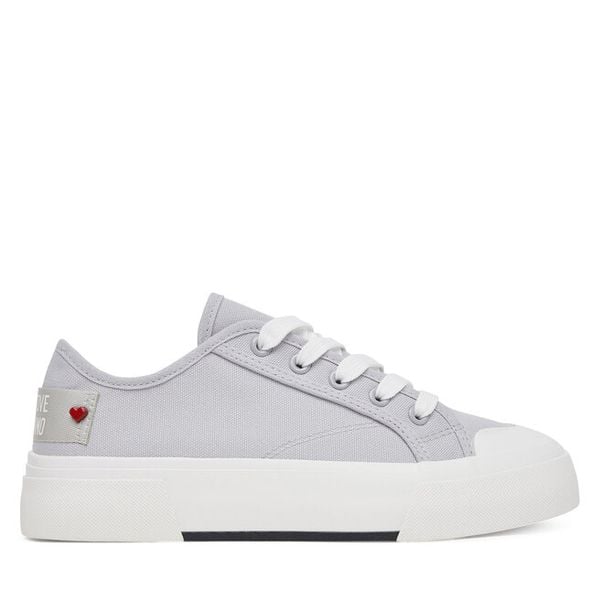 Trampki LOVE MOSCHINO. Szare trampki LOVE MOSCHINO, bez wzorów, bez zapięcia. Za 589,99 zł.