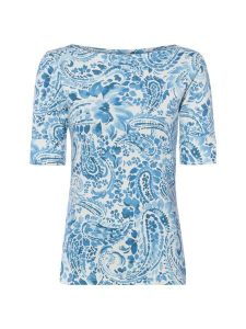 Lauren Ralph Lauren Koszula Kobiety Bawełna niebieski|wielokolorowy, L. Niebieskie koszule Lauren Ralph Lauren, l, bez wzorów, z bawełny, bez kołnierzyka, bez ramiączek. Za 329,95 zł.
