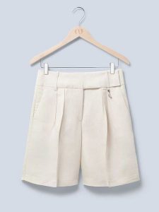 LeGer Szorty "Frej" w kolorze kremowym rozmiar: 40. Brązowe szorty LeGer, bez wzorów. Za 205,45 zł.