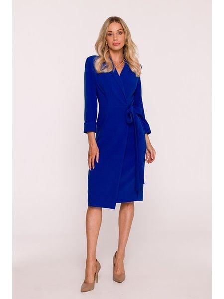 Stylove Sukienka w kolorze niebieskim rozmiar: S. Niebieskie sukienki Stylove, s, bez wzorów, z tkaniny, bez kołnierzyka, bez ramiączek, midi. Za 305,92 zł.