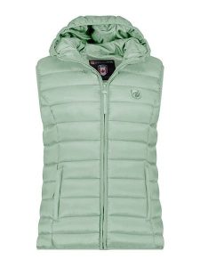Canadian Peak Kamizelka pikowana "Vakitaleak" w kolorze miętowym rozmiar: L. Zielone kamizelki Canadian Peak, l, bez wzorów, bez kołnierzyka, bez ramiączek, bez kaptura. Za 113,99 zł.