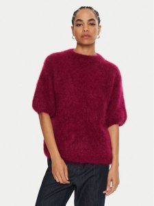 Dixie Sweter M277K008A Bordowy Relaxed Fit. Czerwone swetry klasyczne Dixie, m, z syntetyku, bez kołnierzyka. Za 539,99 zł.