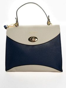 Victor & Hugo Paris Skórzana torebka "Winy" w kolorze granatowo-białym - 29 x 22 x 11,5 cm rozmiar: onesize. Białe torebki klasyczne Victor & Hugo Paris, bez wzorów, z materiału, bez dodatków. Za 434,99 zł.