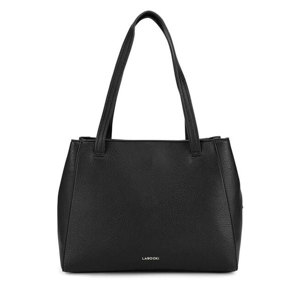 Torebka Lasocki. Czarne torebki klasyczne Lasocki, bez wzorów, bez dodatków. Za 199,99 zł.