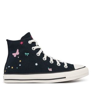 Trampki Converse. Czarne trampki Converse, bez wzorów, bez zapięcia. Za 289,99 zł.