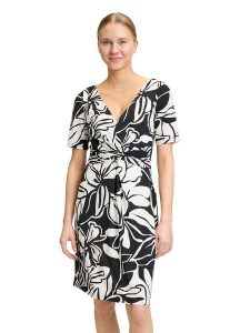 Vera Mont Sukienka w kolorze czarno-białym rozmiar: 38. Białe sukienki Vera Mont, bez wzorów, bez kołnierzyka, bez ramiączek, mini. Za 173,99 zł.