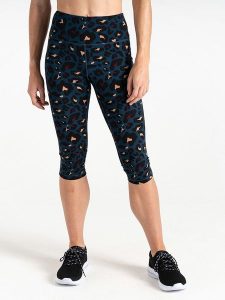 Dare 2b Legginsy sportowe "Influential" w kolorze granatowym rozmiar: 34. Niebieskie legginsy Dare 2b, bez wzorów, z materiału, outdoorowe. Za 61,46 zł.