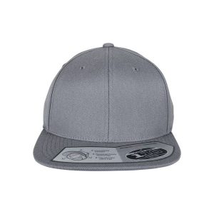 Czapka Flexfit 110. Szare czapki FLEXFIT, bez wzorów, z poliakrylu. Za 96,35 zł.