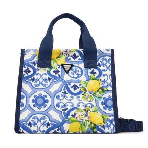 Torebka Guess. Niebieskie torebki klasyczne Guess, z aplikacjami, bez dodatków. Za 269,99 zł.