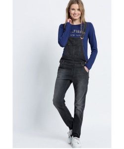 LEE BIB LOGGER DAMSKIE OGRODNICZKI JEANSOWE GREY L39AYGKO. Szare kombinezony Lee, l, bez wzorów, z jeansu, bez kołnierzyka, bez ramiączek. Za 229,99 zł.