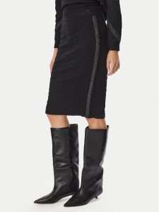 Liu Jo Sport Spódnica ołówkowa TF6258 MS49I Czarny Slim Fit. Czarne spódnice Liu Jo Sport, s, bez wzorów, z wiskozy, sportowe. Za 469,99 zł.