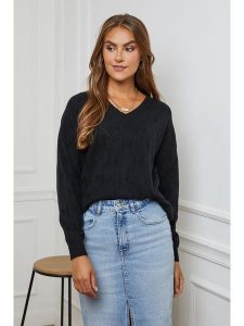 Soft Cashmere Sweter w kolorze czarnym rozmiar: 34/36. Czarne swetry oversize Soft Cashmere, bez wzorów, z kaszmiru, bez ramiączek. Za 125,25 zł.